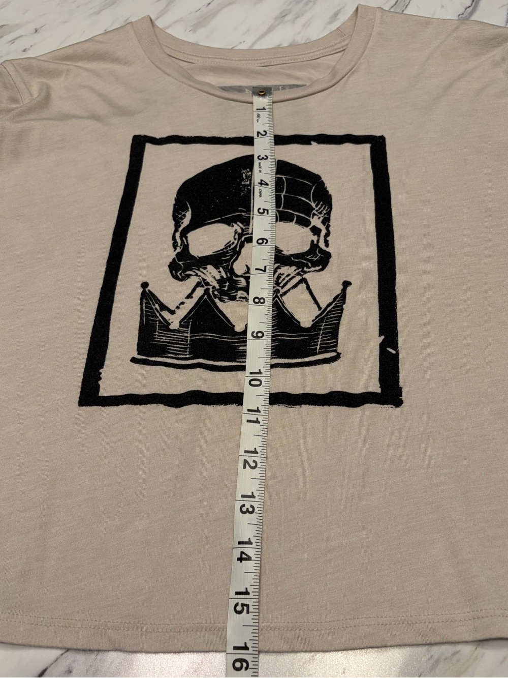 Slate Theory Winery Light Grey Graphic Cropped Tee Women's US Size XXL - Picture 3 of 5